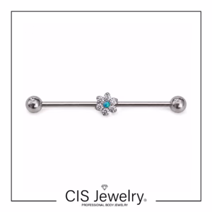 Piercing Industrial flor central combinada