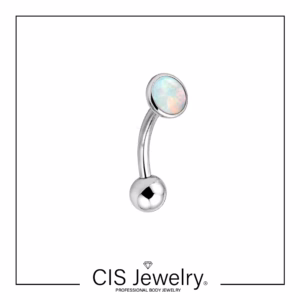 Piercing Floating navel (ombligo) y disco de ópalo