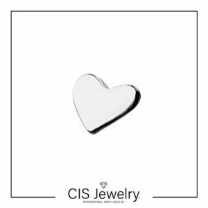 Piercing Labret y corazón plano (Ti)