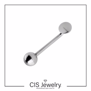 Piercing genital Christina con disco plano/bola