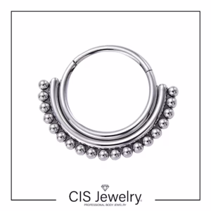 Piercing Aro clicker ornamental