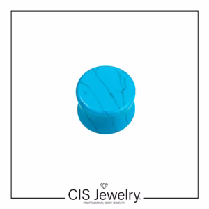 Piercing Expansor piedra natural turquesa