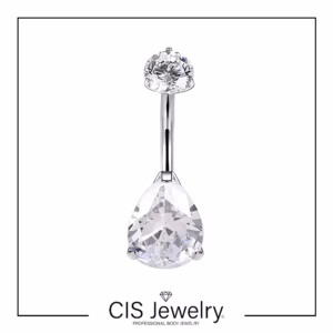 Piercing Navel (ombligo) zirconia gota