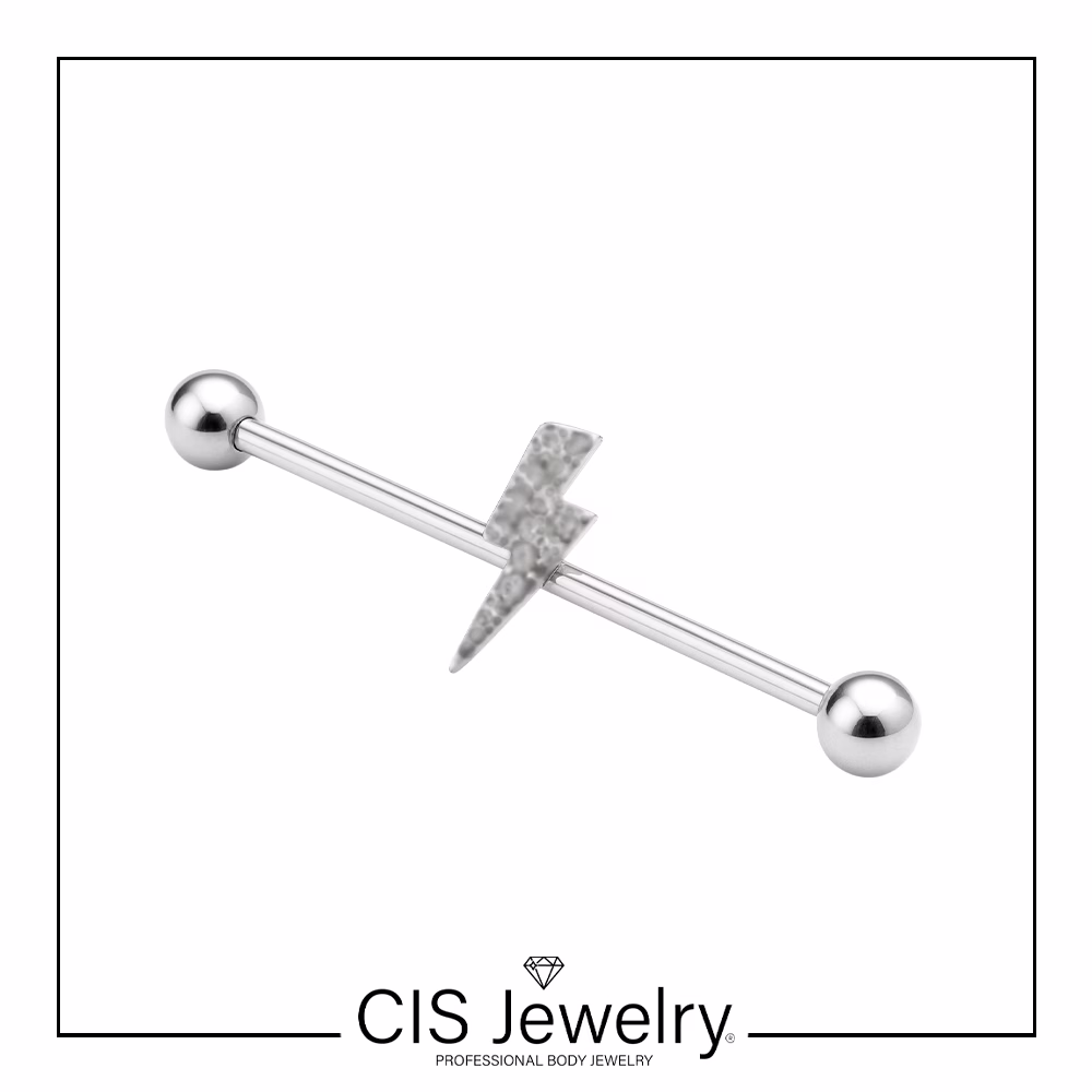 Piercing Industrial Rayo Martillado