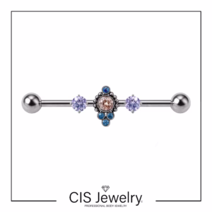 Piercing Industrial cluster filigranas y zirconias