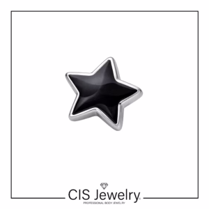 Piercing labret y top estrella simple