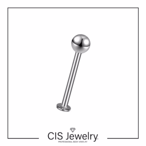 Piercing Labret básico bola o cono (AQ)