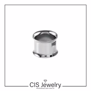 Piercing Expansor sin rosca plateado