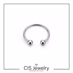 Piercing Aro circular doble bola - BIG SIZE