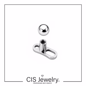 Piercing microdermal con top bola 4mm