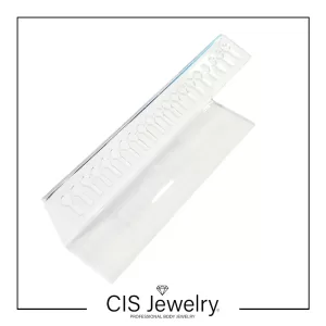 Porta joyas exhibidor piercing de acrílico transparente ideal piezas ombligo