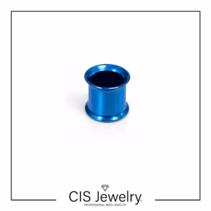 Piercing Expansor sin rosca - color azul (PVD)