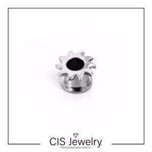 Piercing Expansor decorativo sol fuego