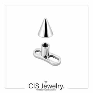 Piercing microdermal con top cono 5mm