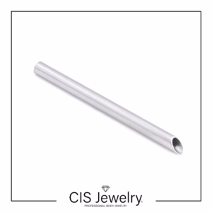 Tubo receptor recto - piercing