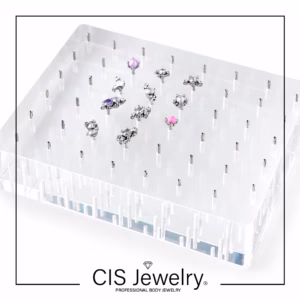 LIQUIDACIÓN Porta joyas exhibidores rectangular piercing para tops 16/14G