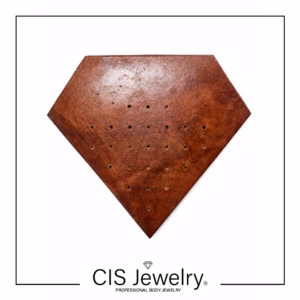 Exhibidor piercing para 26 tops con forma de diamante sin logo
