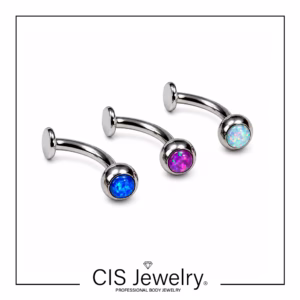 Piercing Floating navel (ombligo) y bola de ópalo