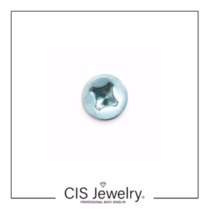 Piercing Labret y top disco tornillo